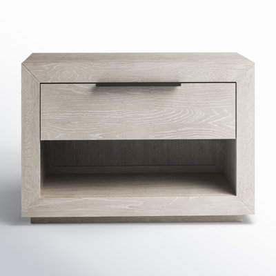Joss & Main Aria 1 - Drawer Nightstand in Light Gray